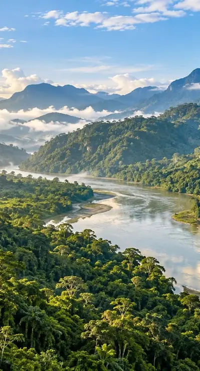 Putumayo · paisaje ilustrativo